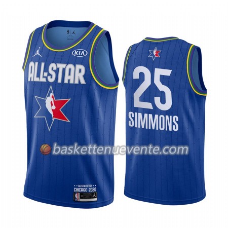 Maillot Basket Philadelphia 76ers Ben Simmons 25 2020 All-Star Jordan Brand Bleu Swingman - Homme